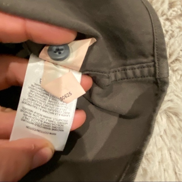 Express solid shirt flannel shirt jacket S NWT olive green - Picture 7 of 8